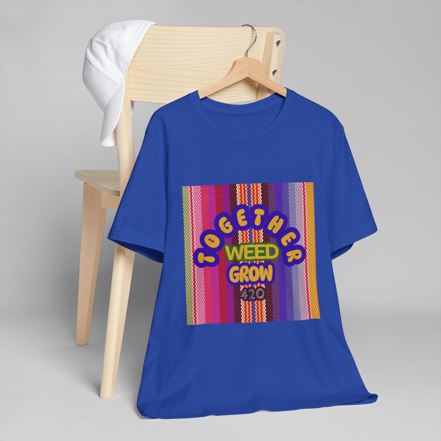 Together We Grow Weed Unisex Jersey T-Shirt - Vibrant Cannabis Culture Tee for 420 Enthusiasts