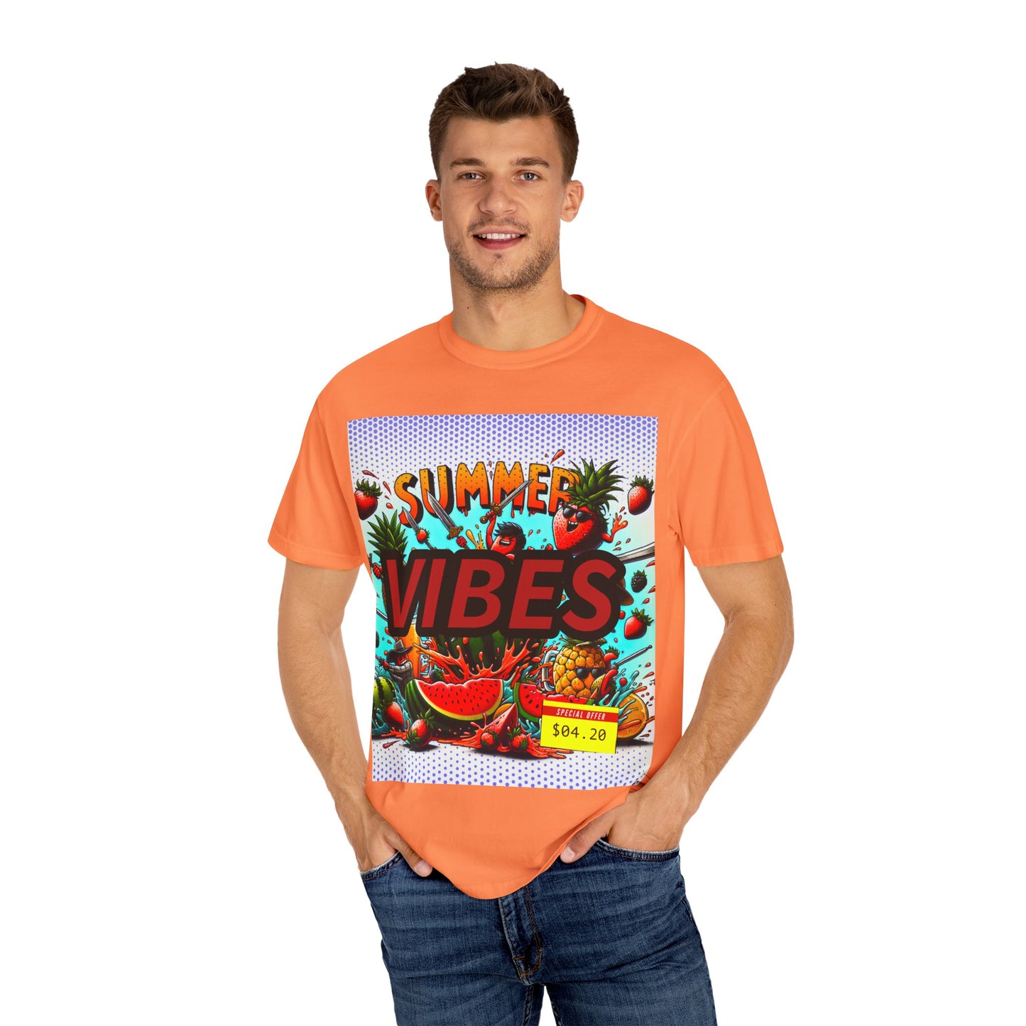 Summer Vibes Unisex Garment-Dyed T-Shirt