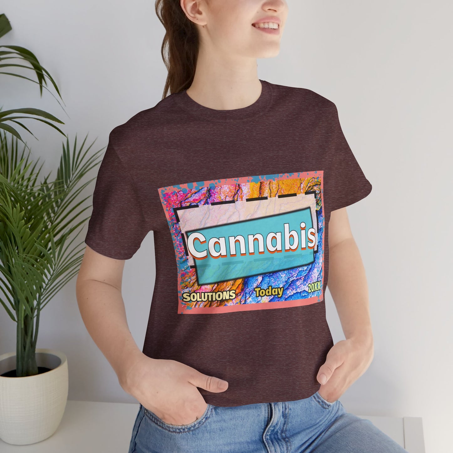 Trendy Cannabis Solutions Tee - Unisex Jersey Short Sleeve T-Shirt