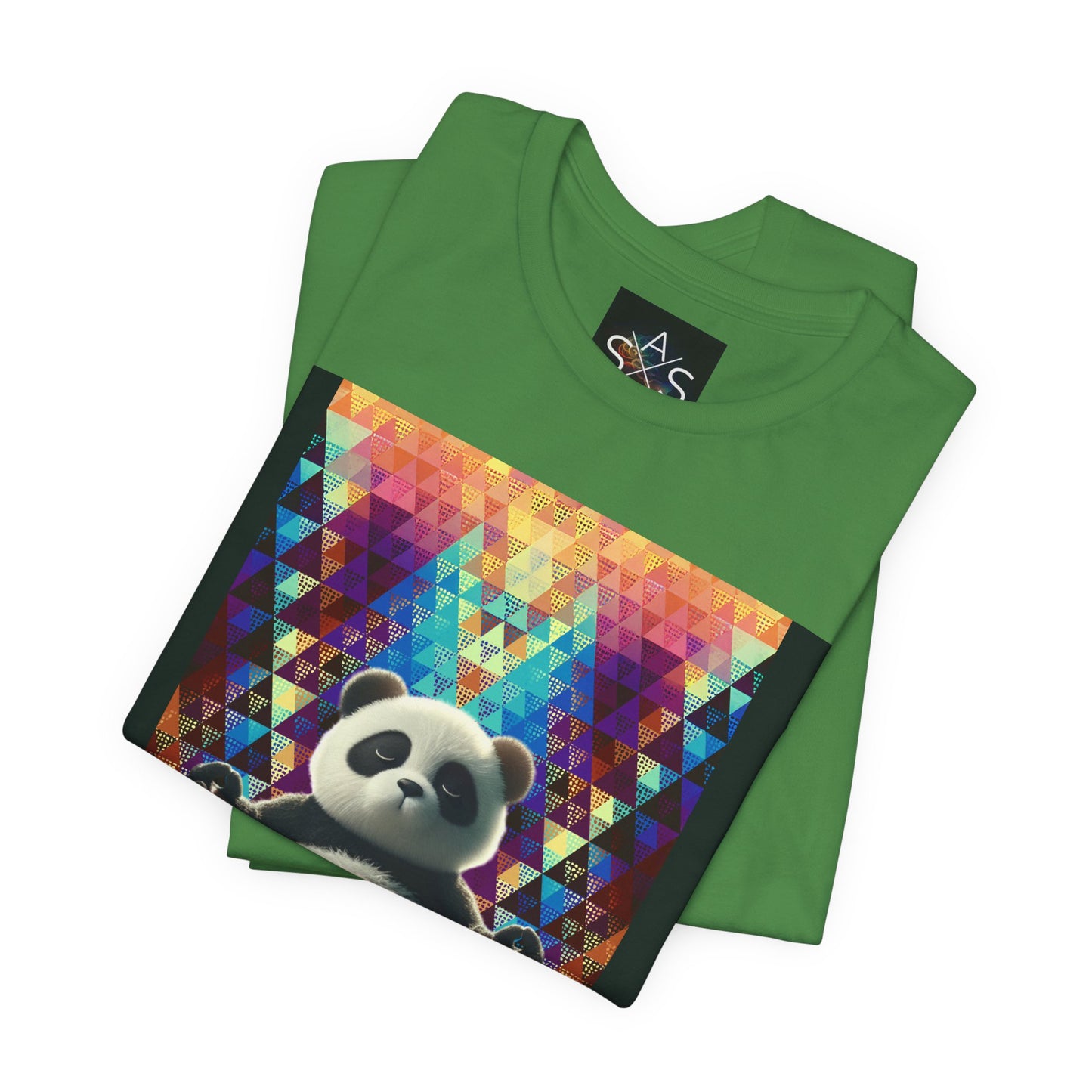 Colorful Panda Graphic Tee - Unisex Jersey Short Sleeve