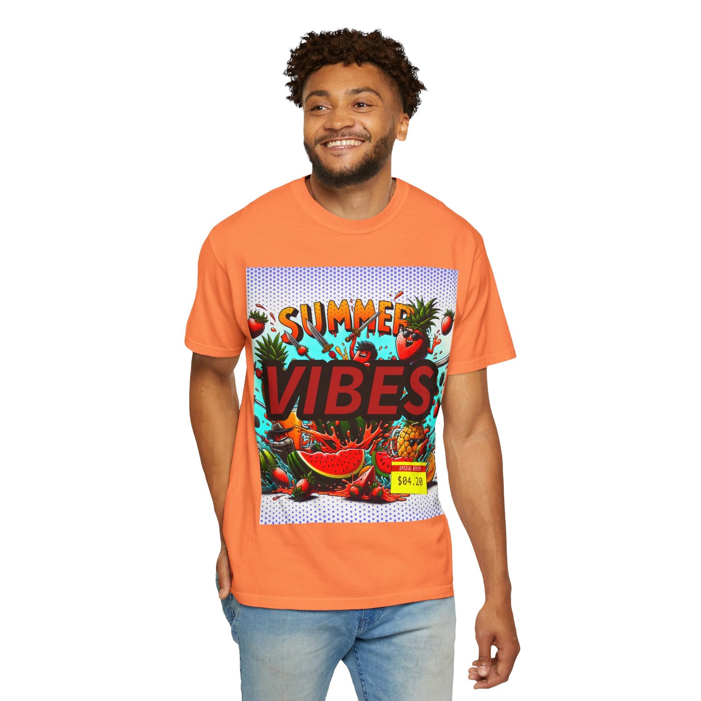 Summer Vibes Unisex Garment-Dyed T-Shirt