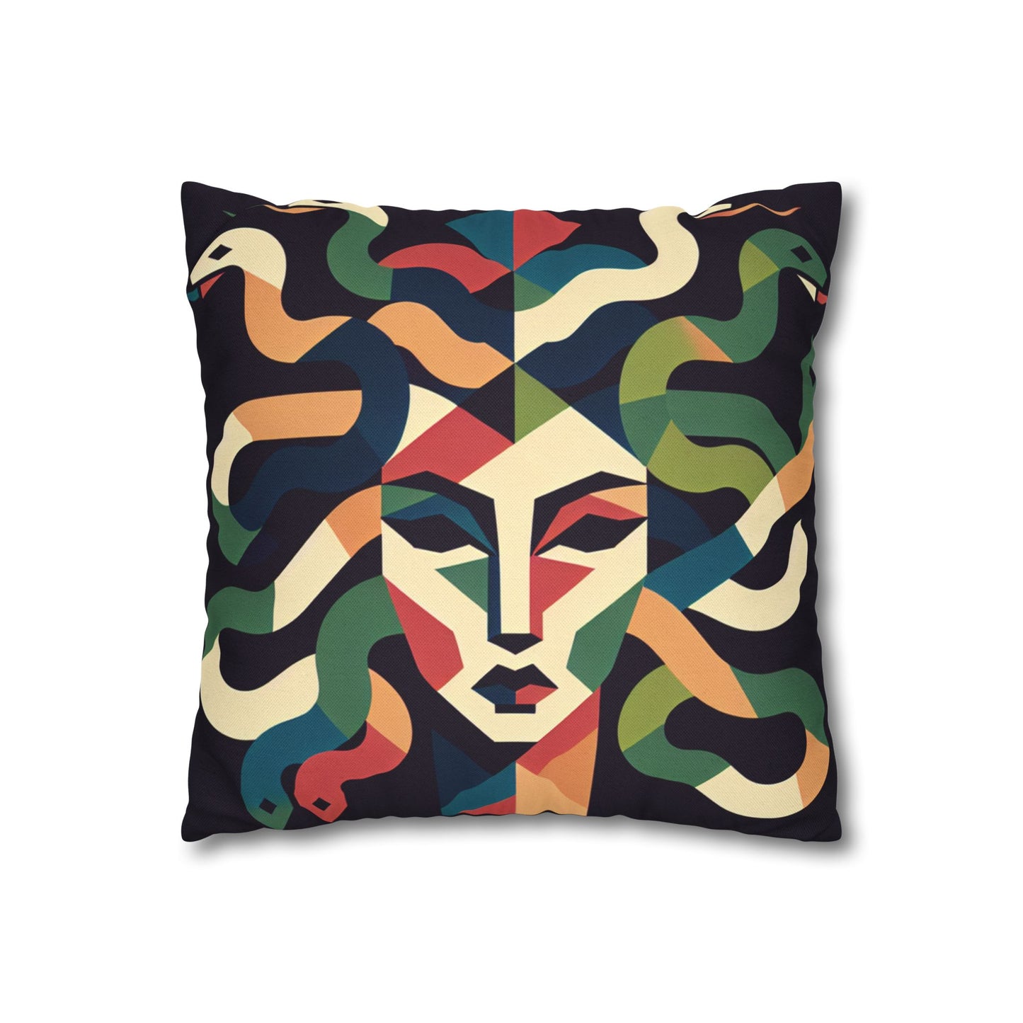 Spun Polyester Square Pillowcase