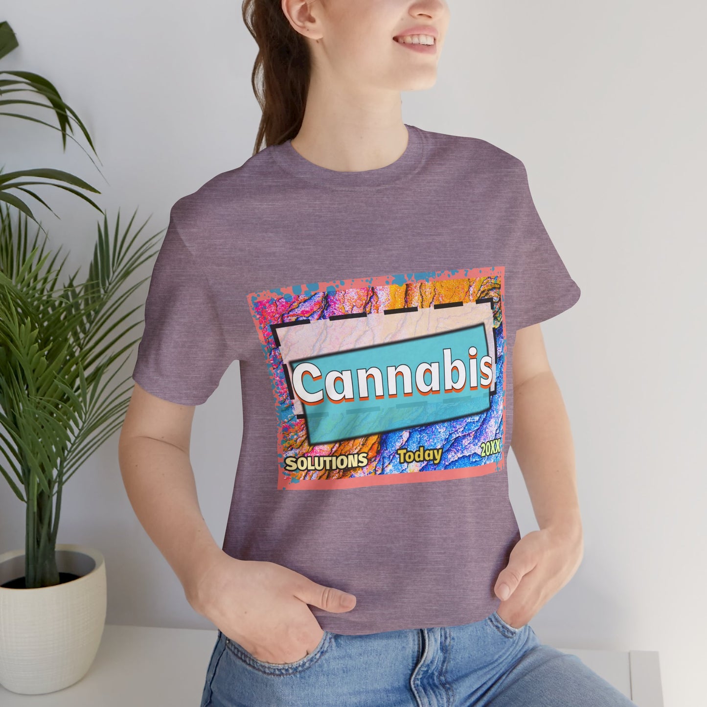 Trendy Cannabis Solutions Tee - Unisex Jersey Short Sleeve T-Shirt