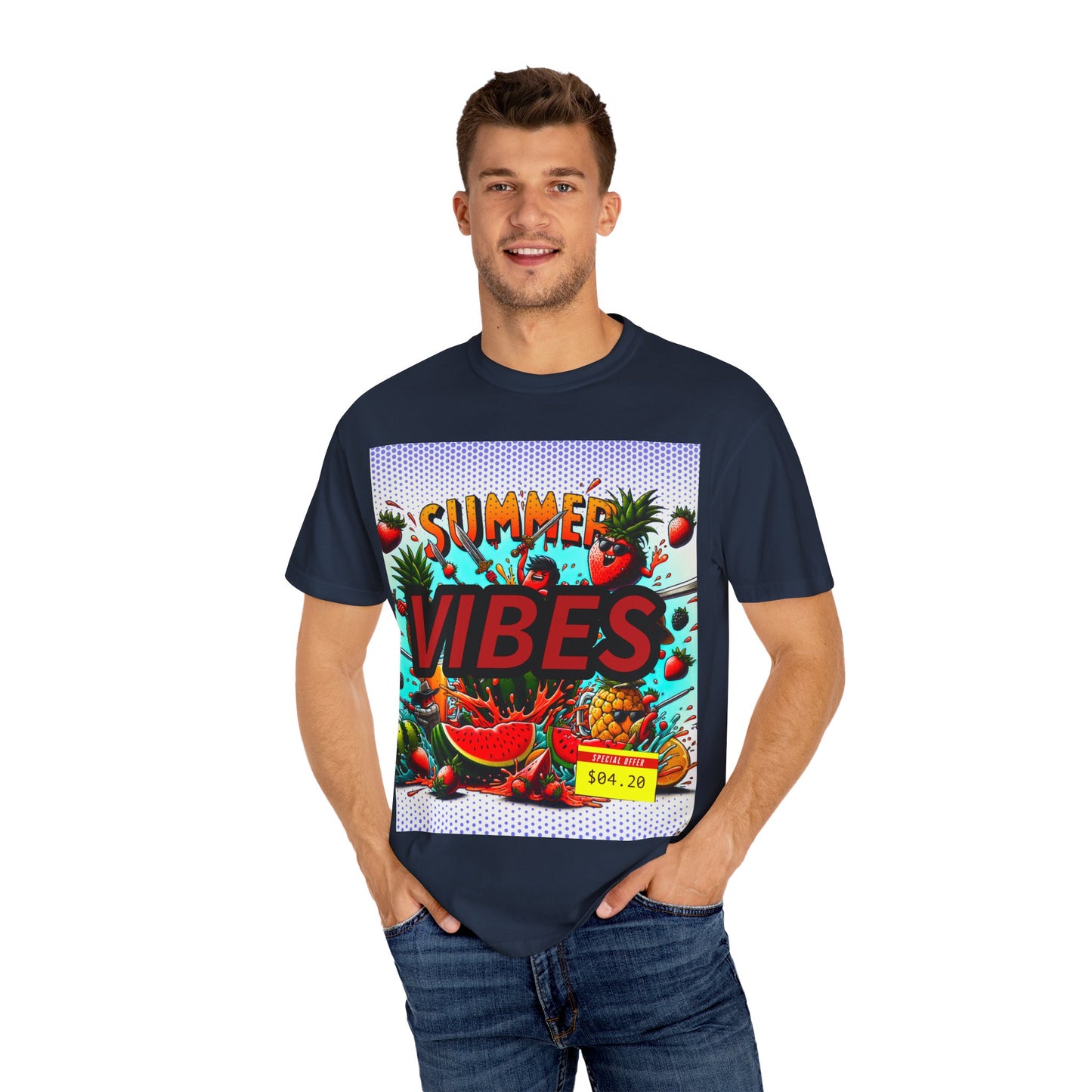 Summer Vibes Unisex Garment-Dyed T-Shirt