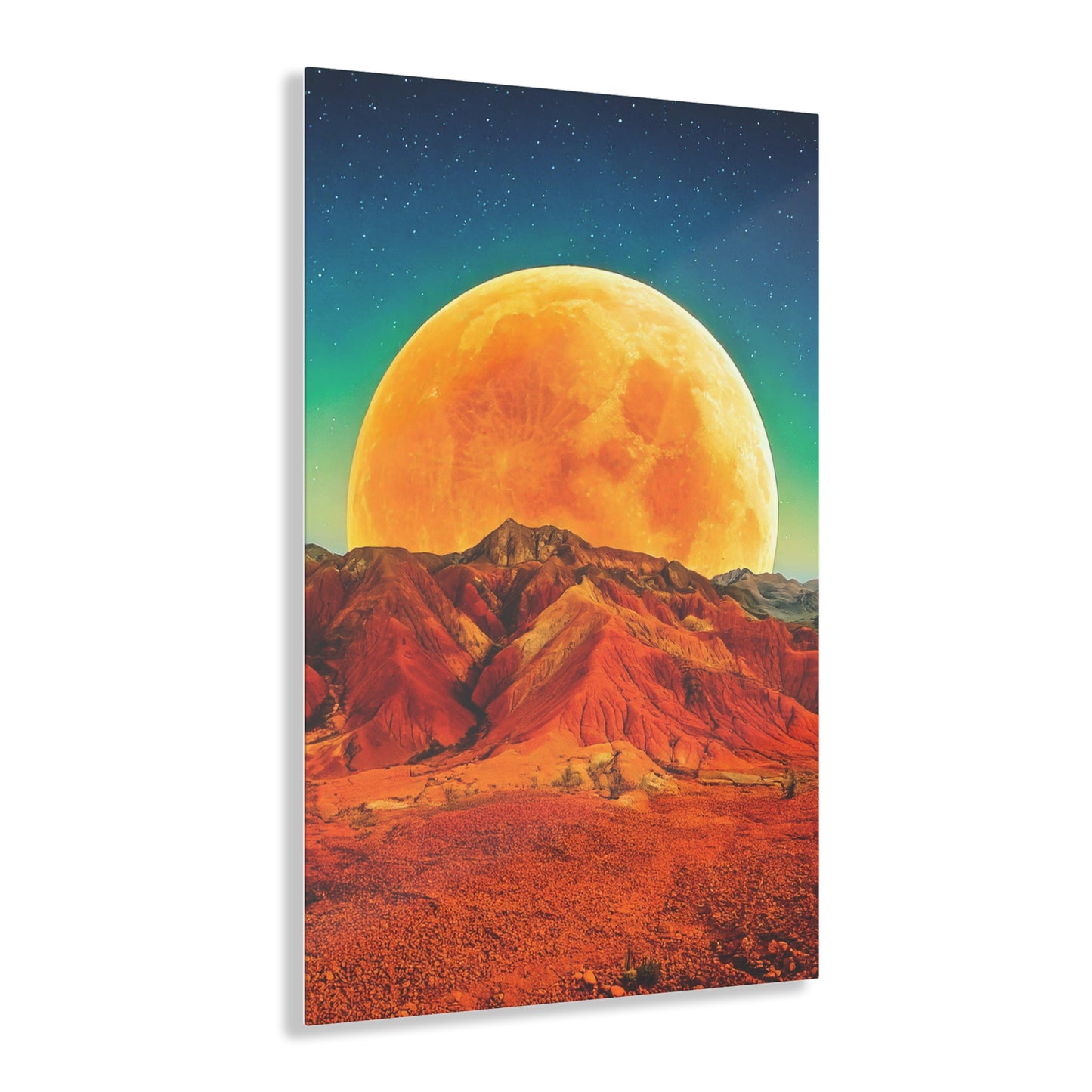Yellow Planet Acrylic Prints