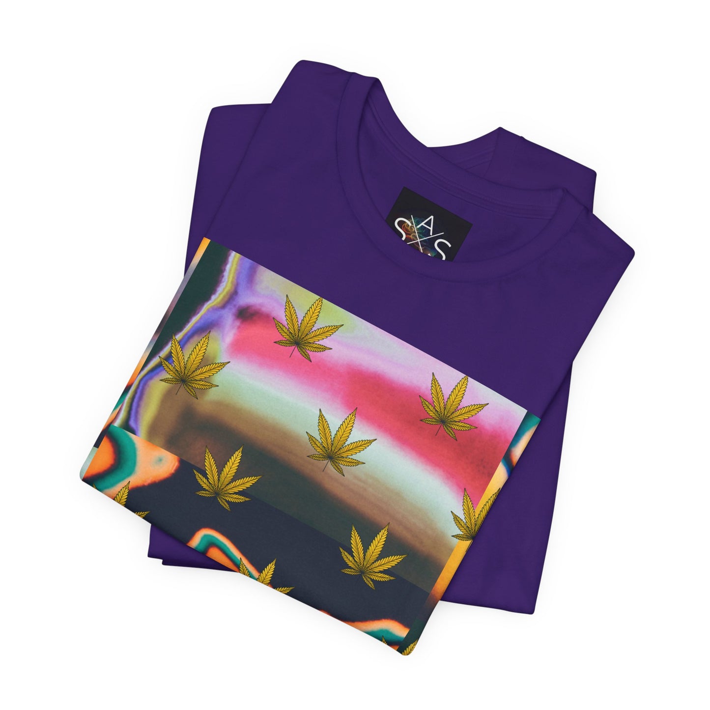 Vibrant Leaf Graphic Tee - Unisex Jersey Short Sleeve T-Shirt