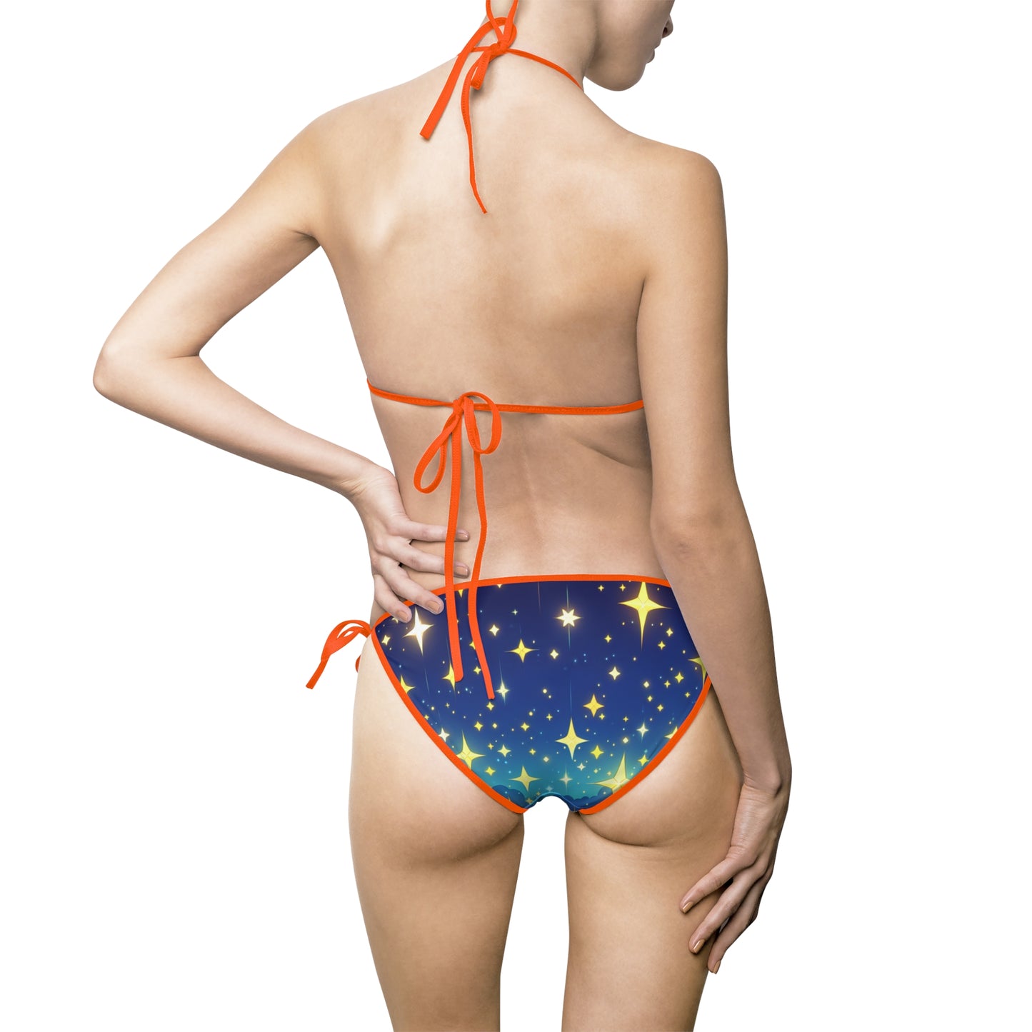 Starry Night Women's Bikini Swimsuit - Perfect for Summer Beach Days and Pool Parties