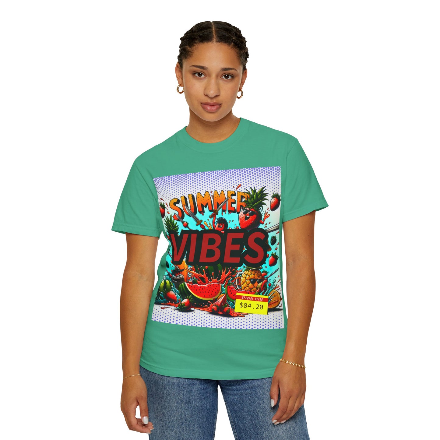 Summer Vibes Unisex Garment-Dyed T-Shirt