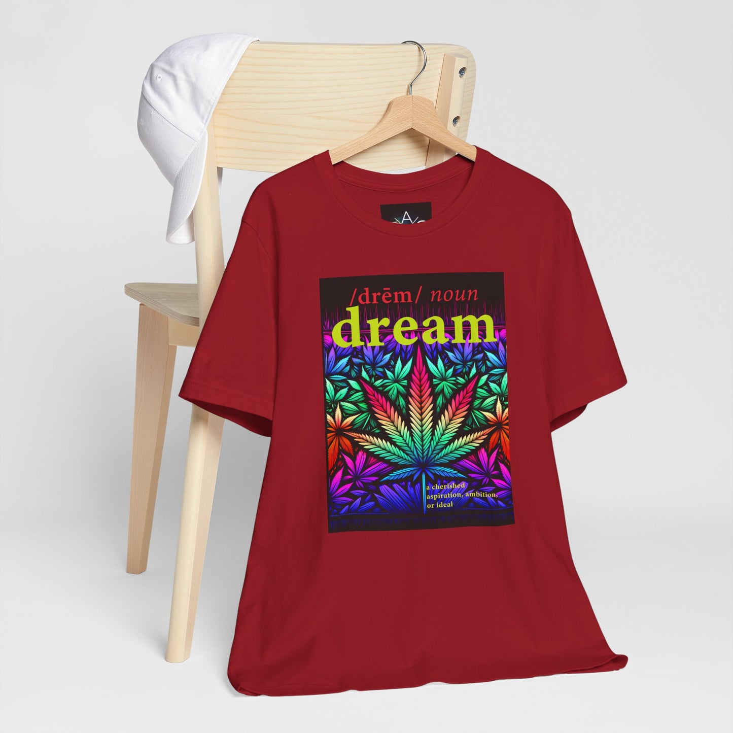 Dream Inspired Unisex Jersey Tee - Vibrant Cannabis Graphic T-Shirt