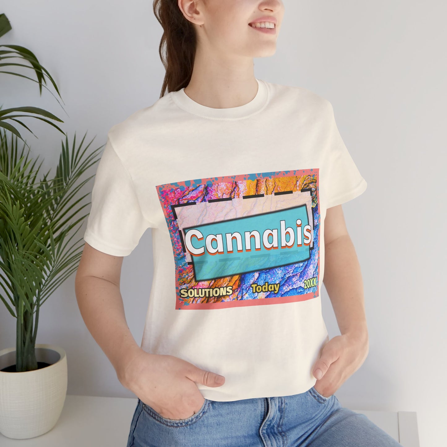 Trendy Cannabis Solutions Tee - Unisex Jersey Short Sleeve T-Shirt