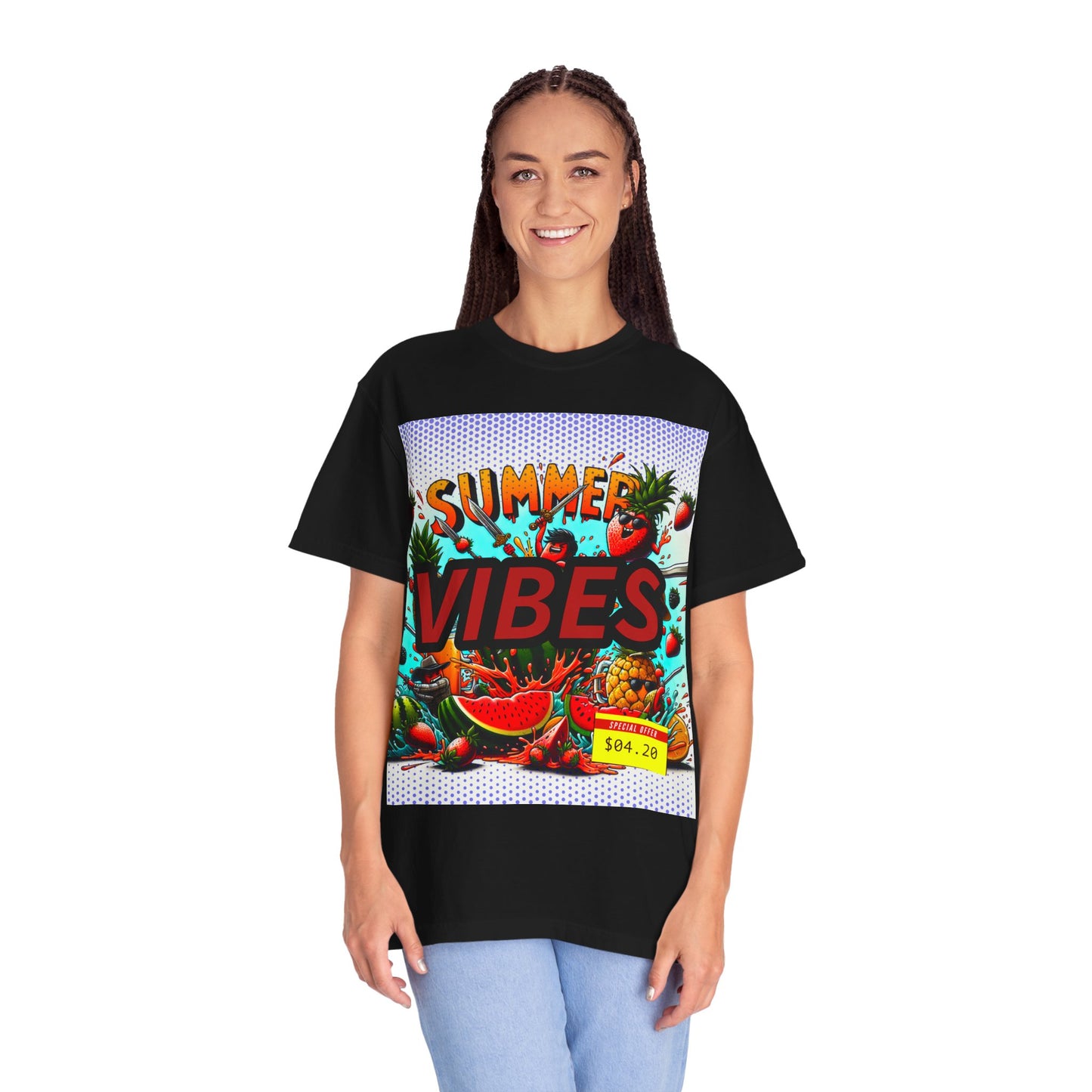 Summer Vibes Unisex Garment-Dyed T-Shirt