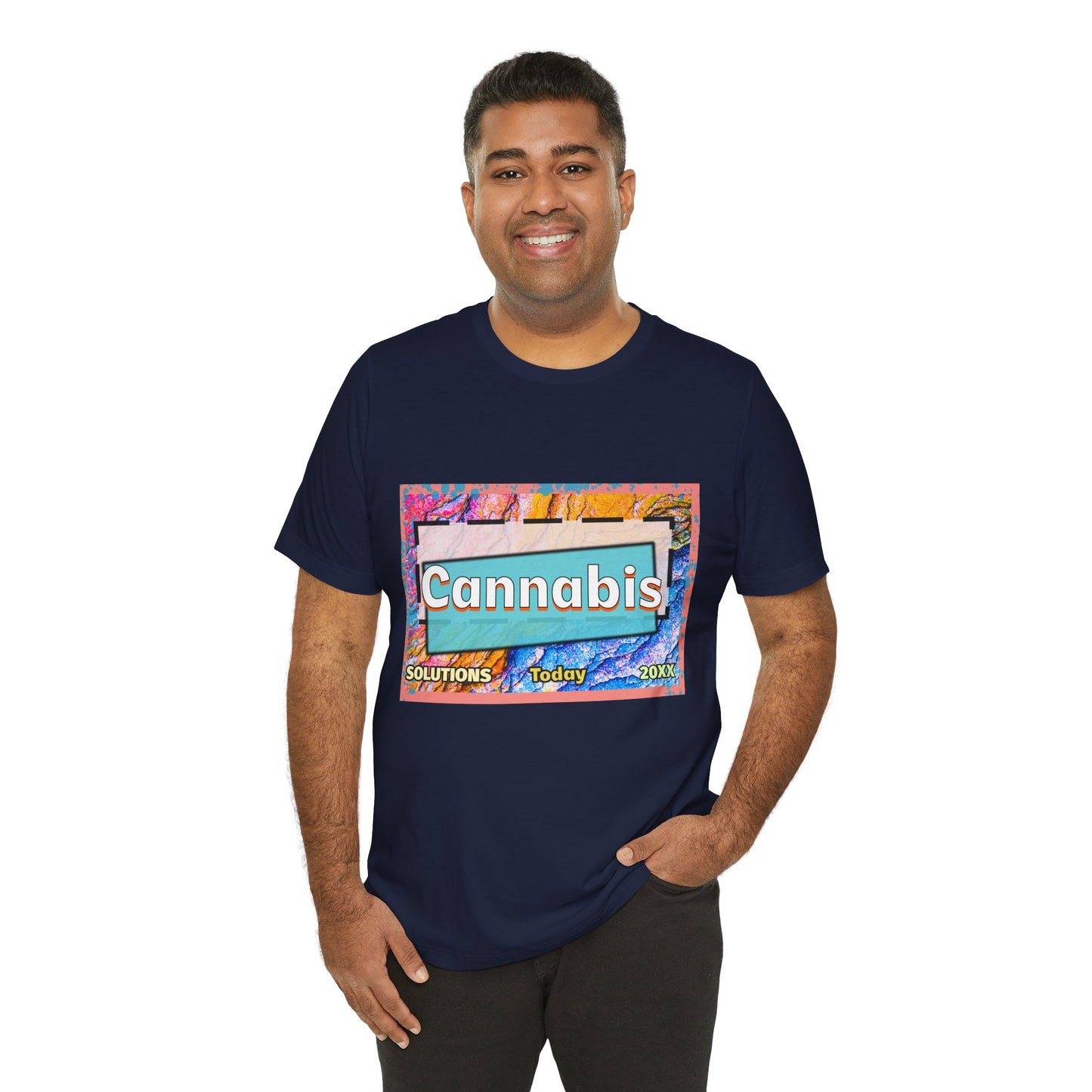 Trendy Cannabis Solutions Tee - Unisex Jersey Short Sleeve T-Shirt