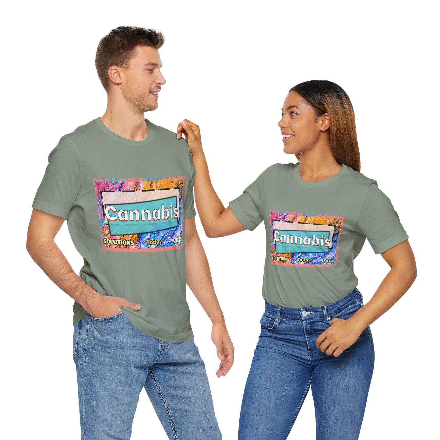 Trendy Cannabis Solutions Tee - Unisex Jersey Short Sleeve T-Shirt
