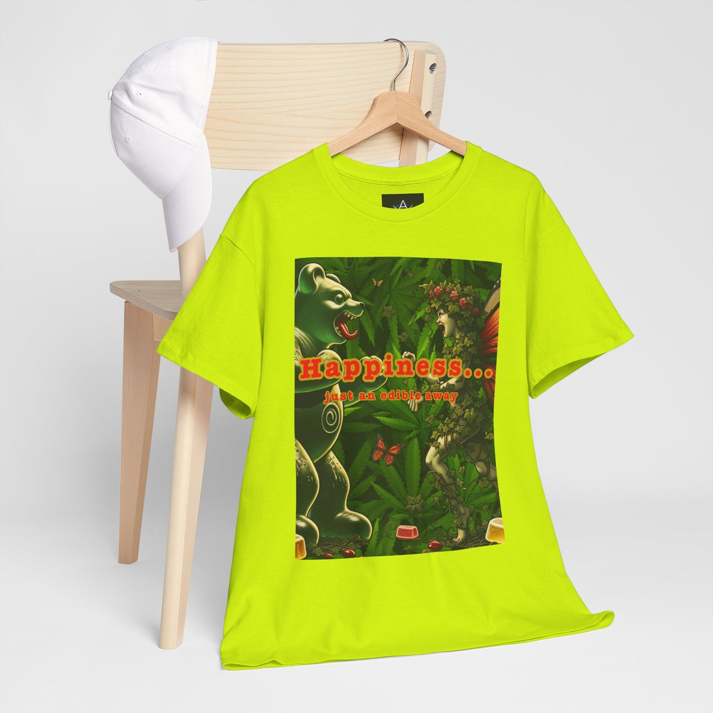 Happiness Jungle Unisex Heavy Cotton Tee, Graphic T-Shirt, Nature Lover Gift, Summer Wardrobe Essential, Unisex Casual Wear