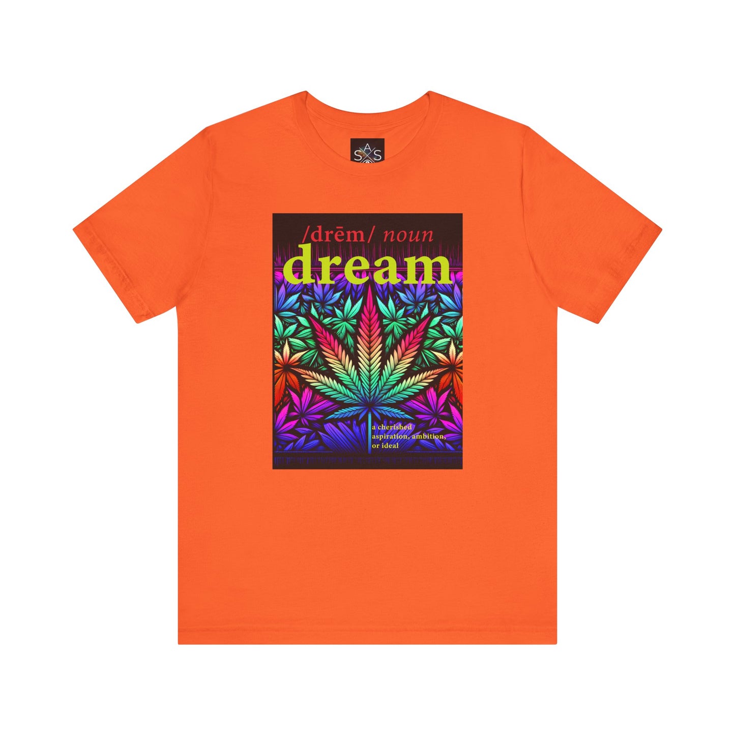 Dream Inspired Unisex Jersey Tee - Vibrant Cannabis Graphic T-Shirt