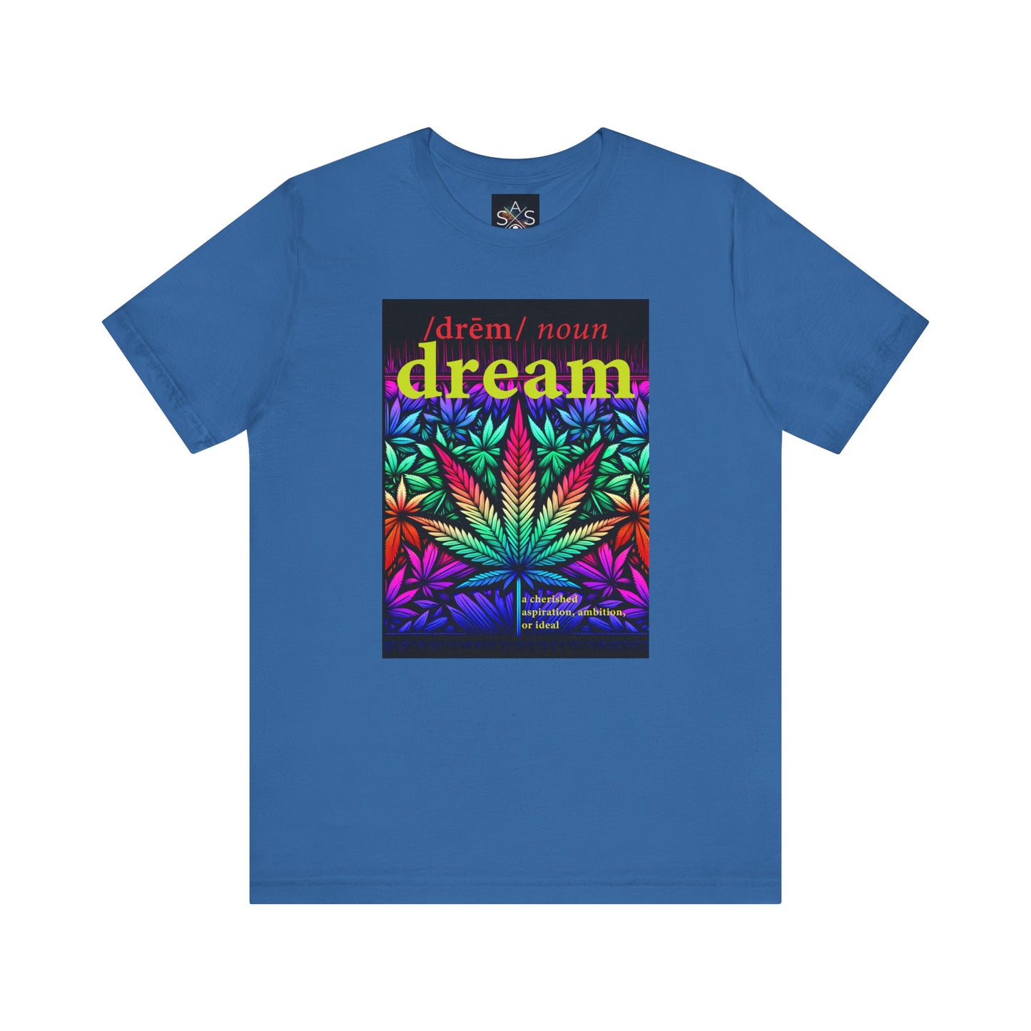 Dream Inspired Unisex Jersey Tee - Vibrant Cannabis Graphic T-Shirt