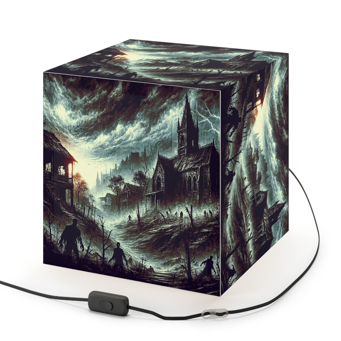 Ghouls Light Cube Lamp