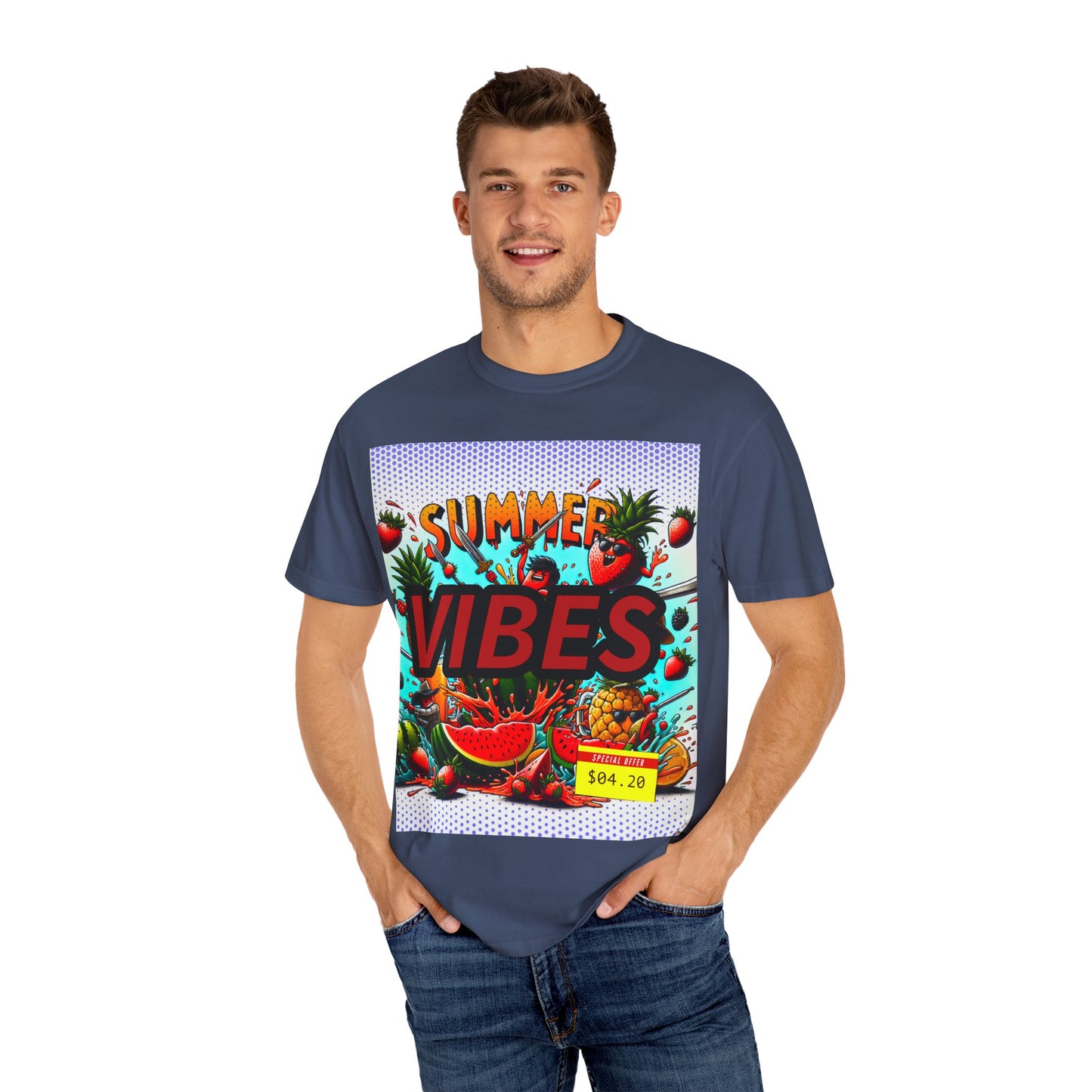 Summer Vibes Unisex Garment-Dyed T-Shirt