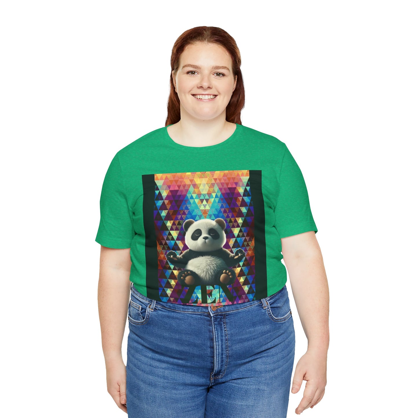 Colorful Panda Graphic Tee - Unisex Jersey Short Sleeve