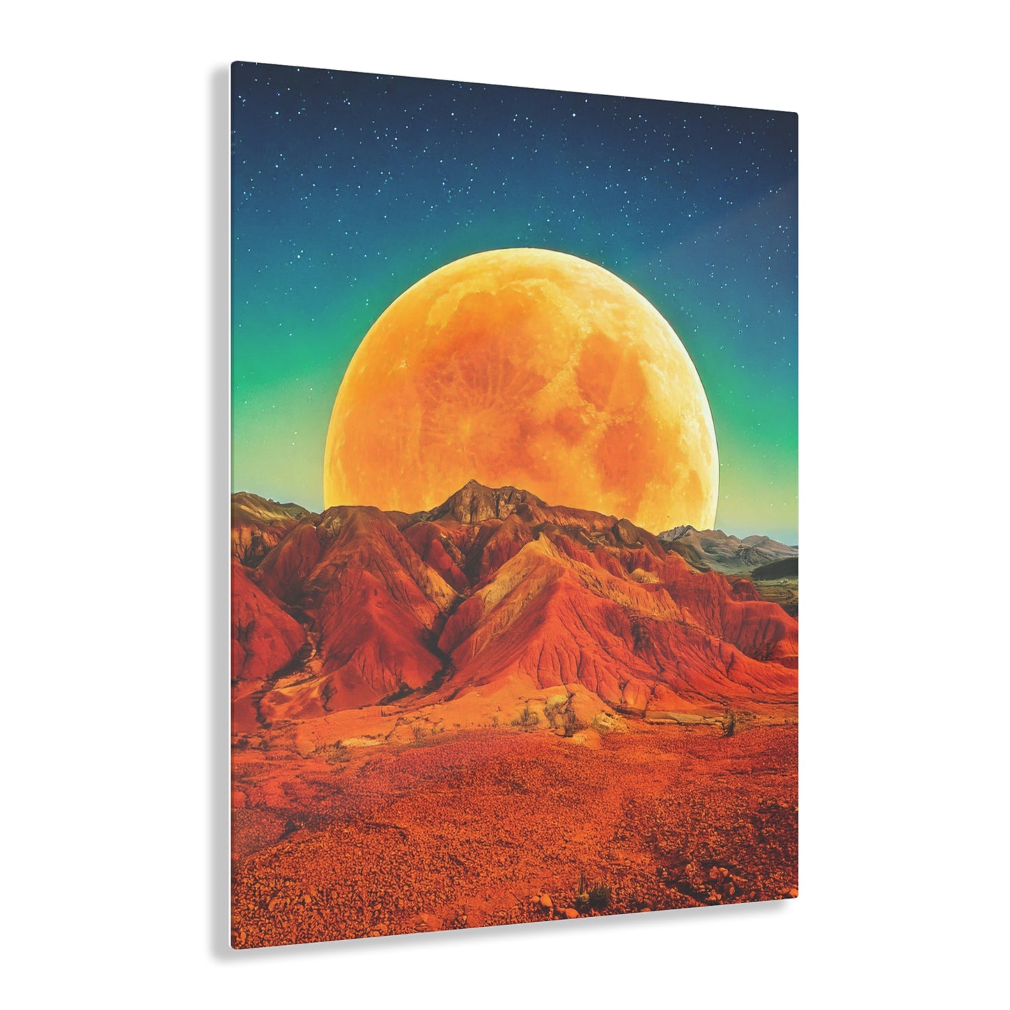Yellow Planet Acrylic Prints