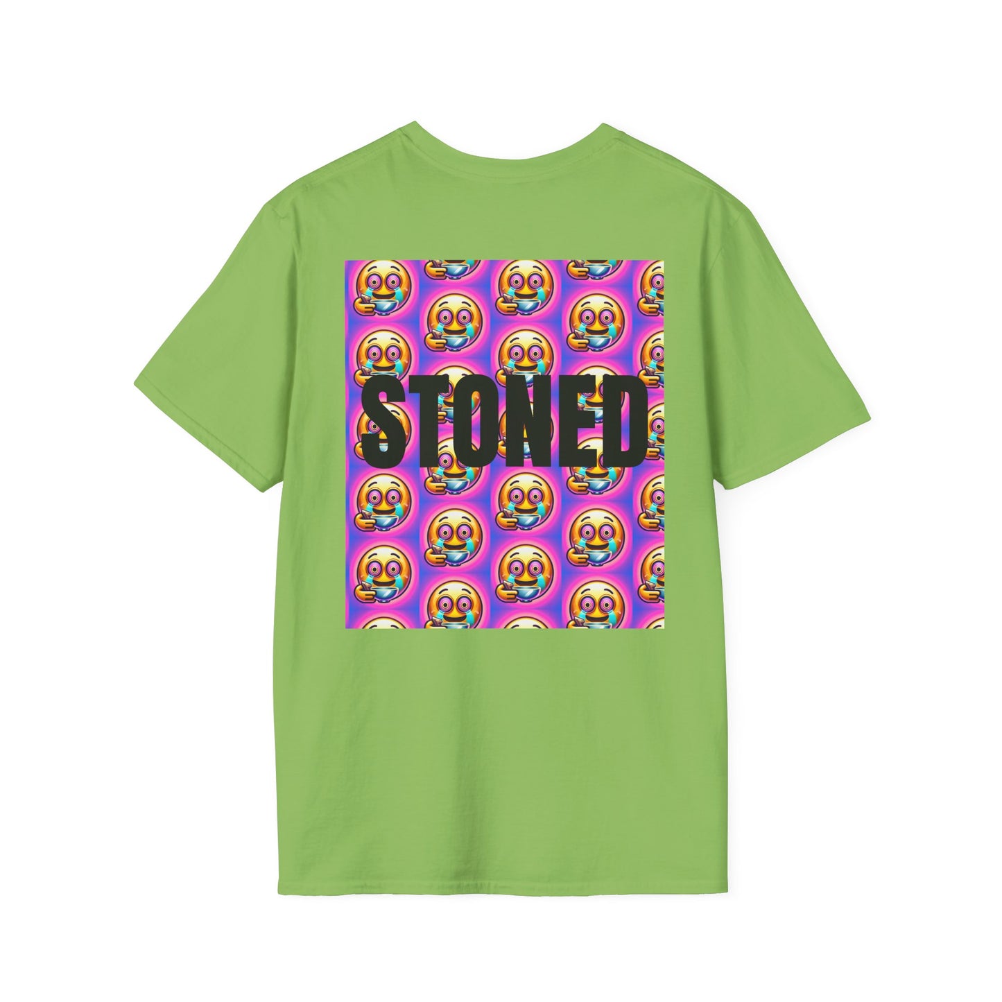Stay Stoned Unisex Softstyle T-Shirt - Retro Vibe Graphic Tee for Fun Gatherings