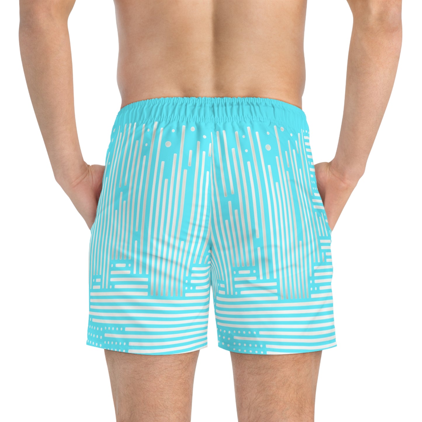 Stylish Geometric Swim Trunks for Summer Fun
