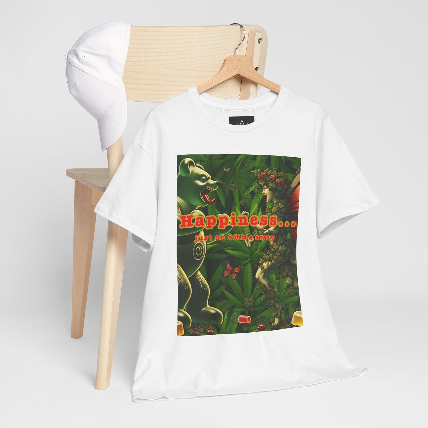 Happiness Jungle Unisex Heavy Cotton Tee, Graphic T-Shirt, Nature Lover Gift, Summer Wardrobe Essential, Unisex Casual Wear