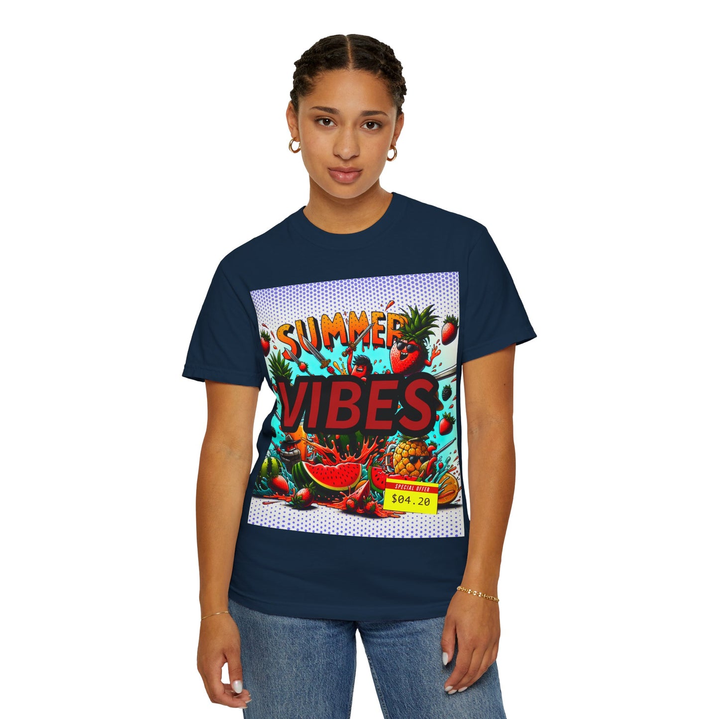 Summer Vibes Unisex Garment-Dyed T-Shirt