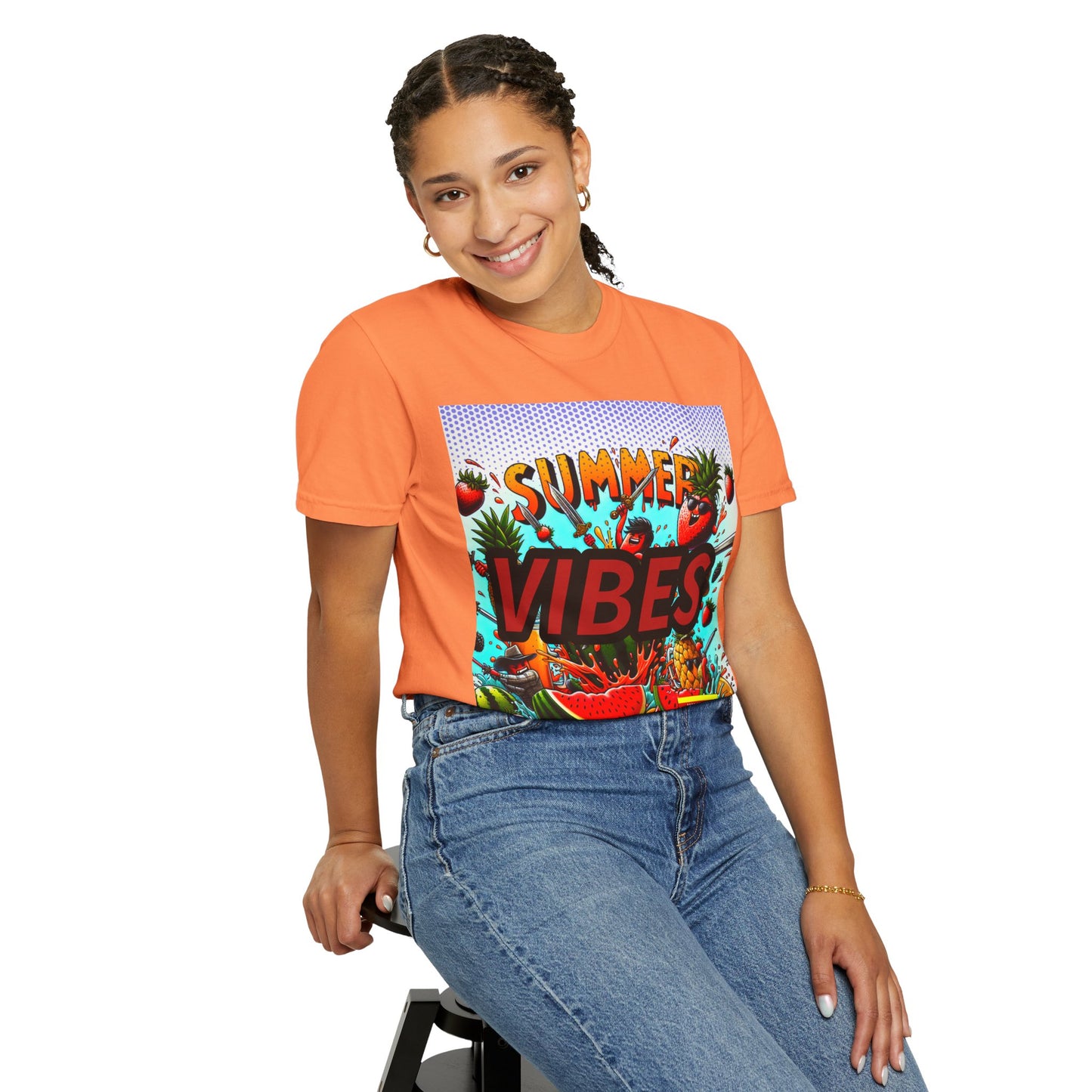 Summer Vibes Unisex Garment-Dyed T-Shirt