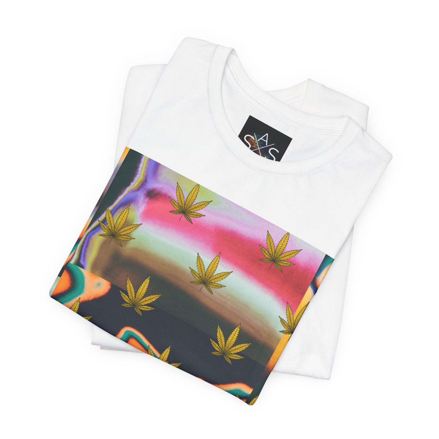 Vibrant Leaf Graphic Tee - Unisex Jersey Short Sleeve T-Shirt
