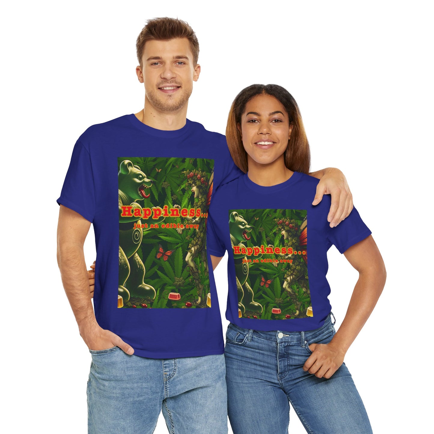 Happiness Jungle Unisex Heavy Cotton Tee, Graphic T-Shirt, Nature Lover Gift, Summer Wardrobe Essential, Unisex Casual Wear