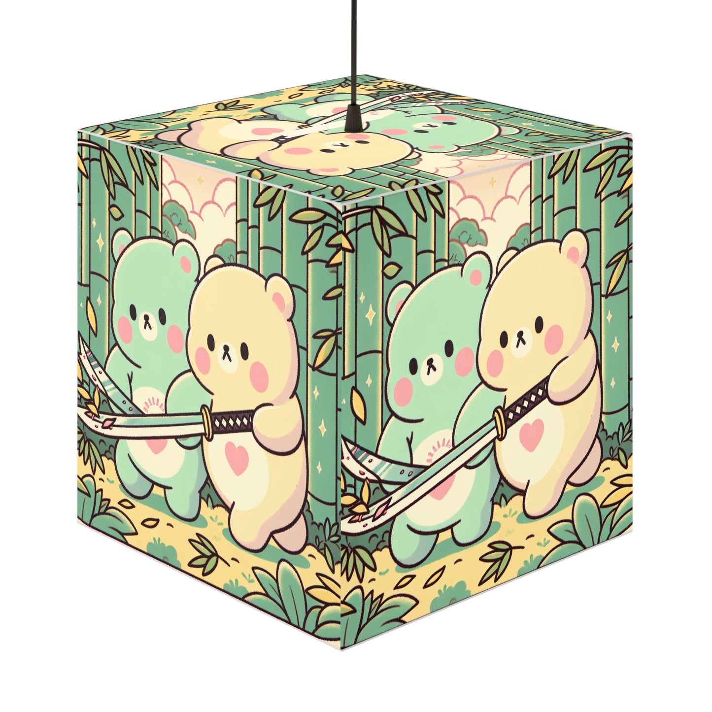 Warrior Bears Light Cube Lamp