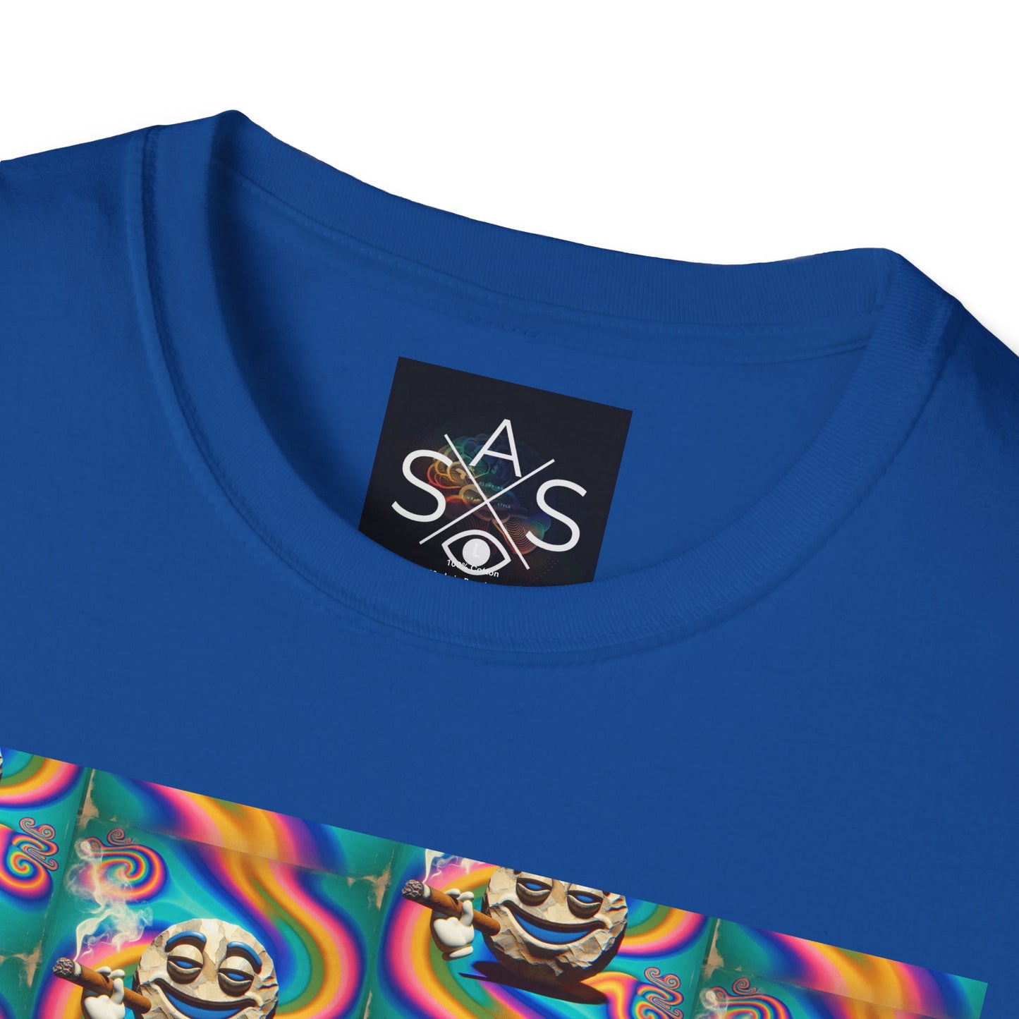 Stay Stoned Unisex Softstyle T-Shirt - Retro Vibe Graphic Tee for Fun Gatherings
