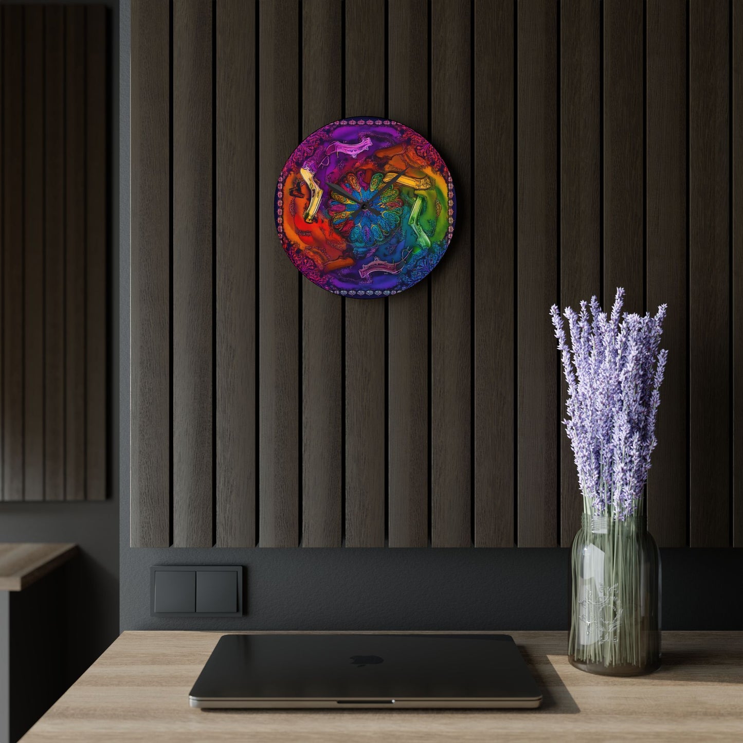 Tommy Time Acrylic Wall Clock