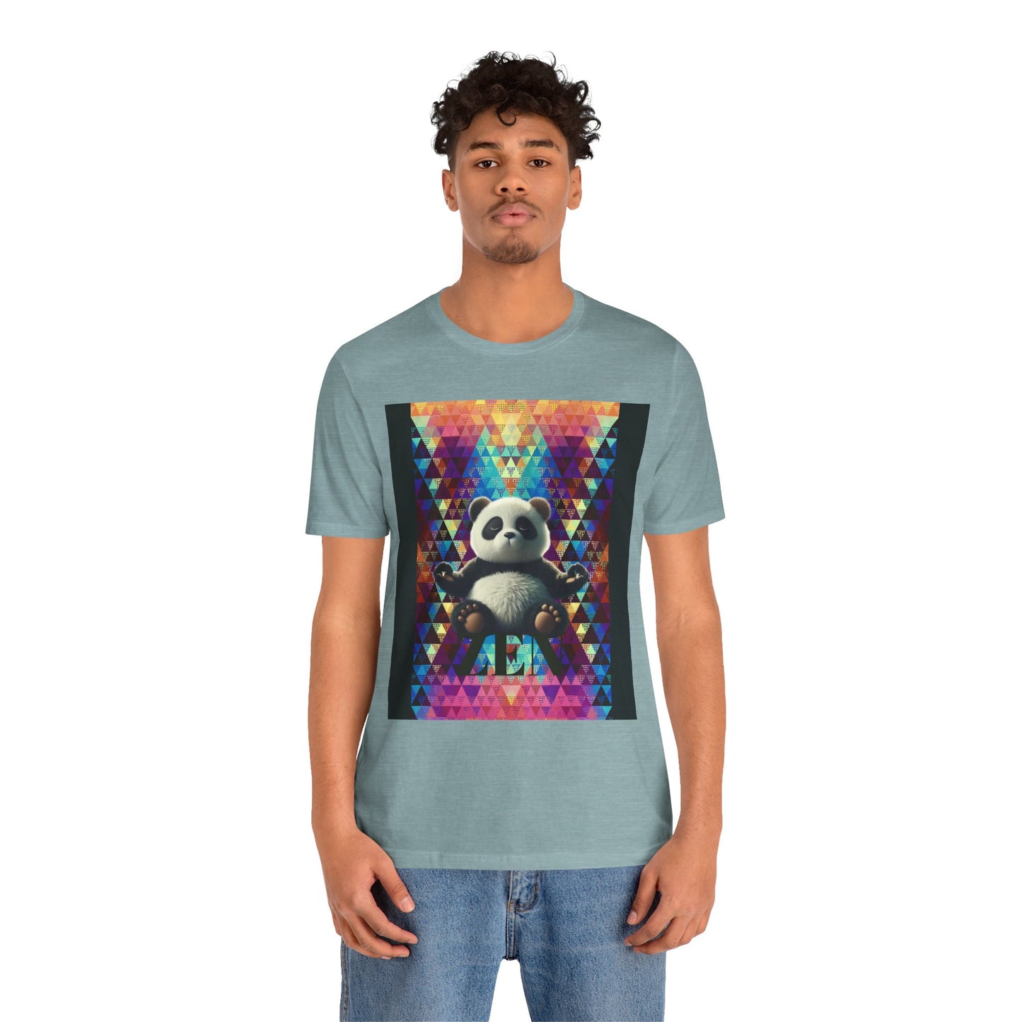 Colorful Panda Graphic Tee - Unisex Jersey Short Sleeve
