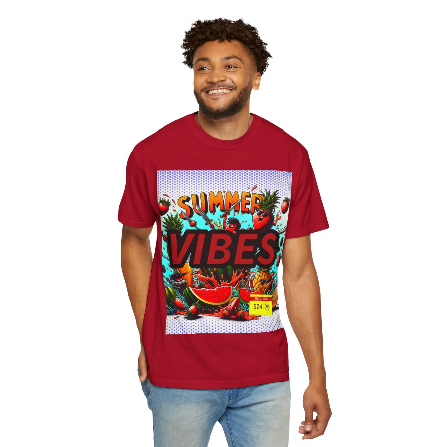 Summer Vibes Unisex Garment-Dyed T-Shirt
