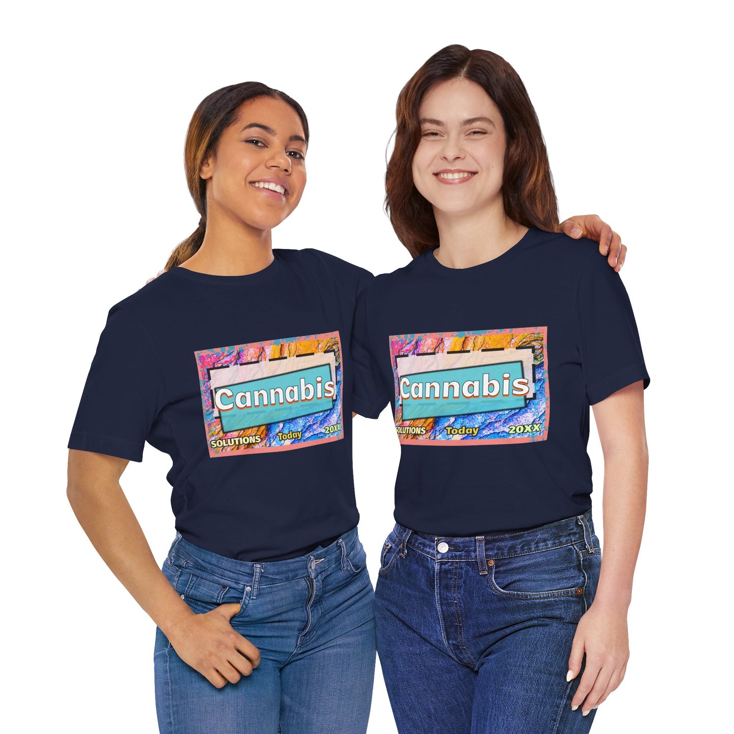 Trendy Cannabis Solutions Tee - Unisex Jersey Short Sleeve T-Shirt