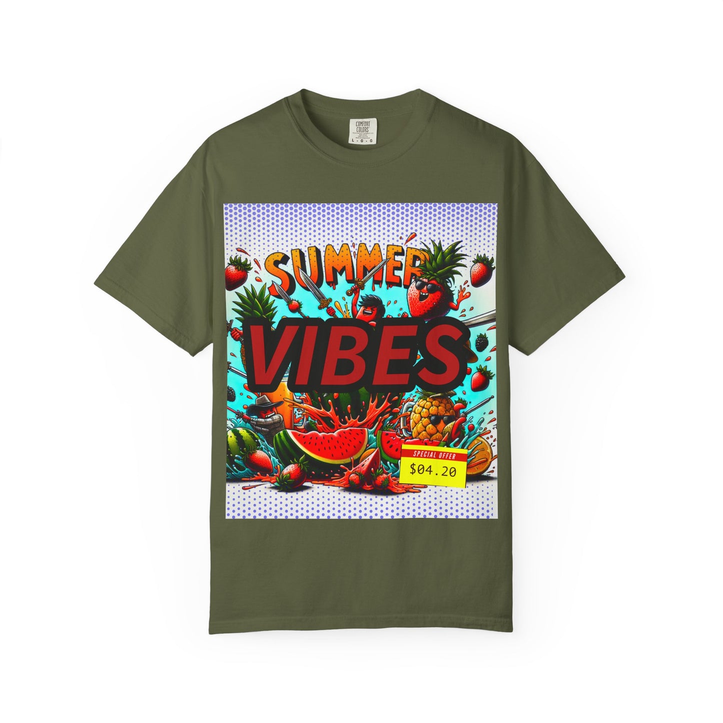 Summer Vibes Unisex Garment-Dyed T-Shirt