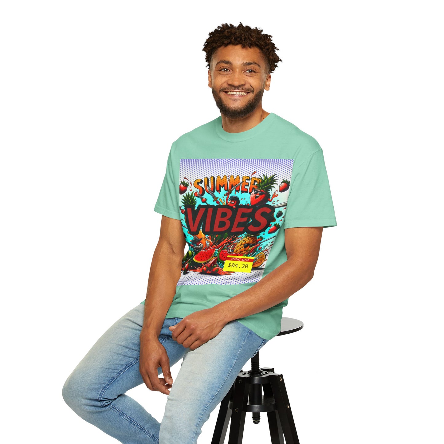 Summer Vibes Unisex Garment-Dyed T-Shirt