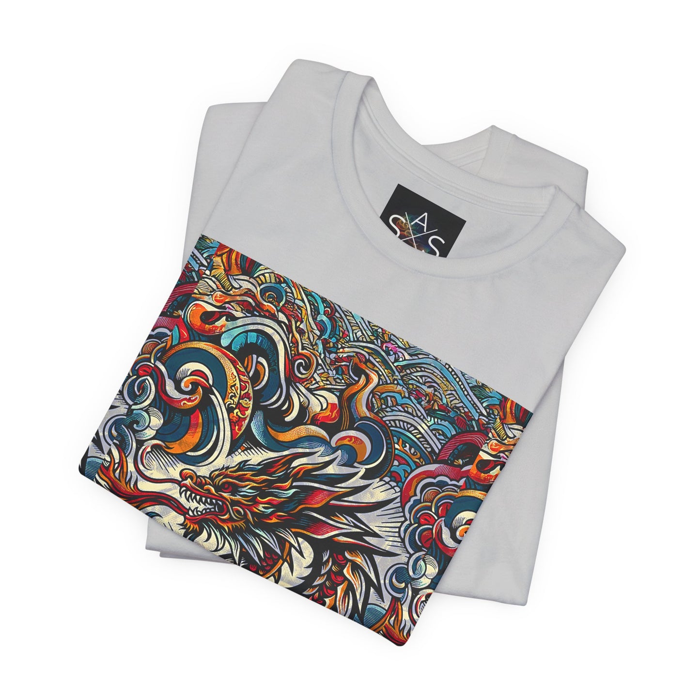 Vibrant Dragon Graphic Tee - Unisex Jersey Short Sleeve Shirt