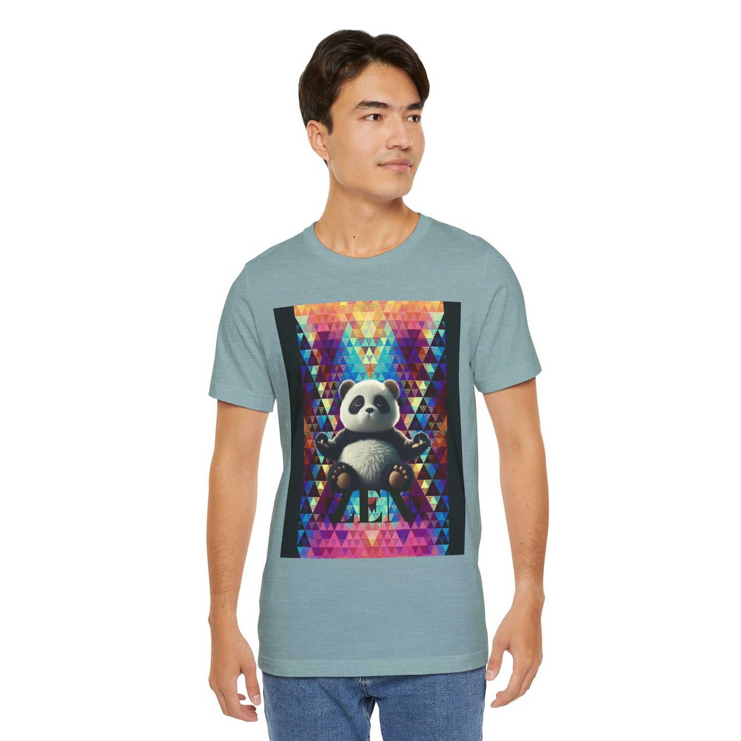 Colorful Panda Graphic Tee - Unisex Jersey Short Sleeve