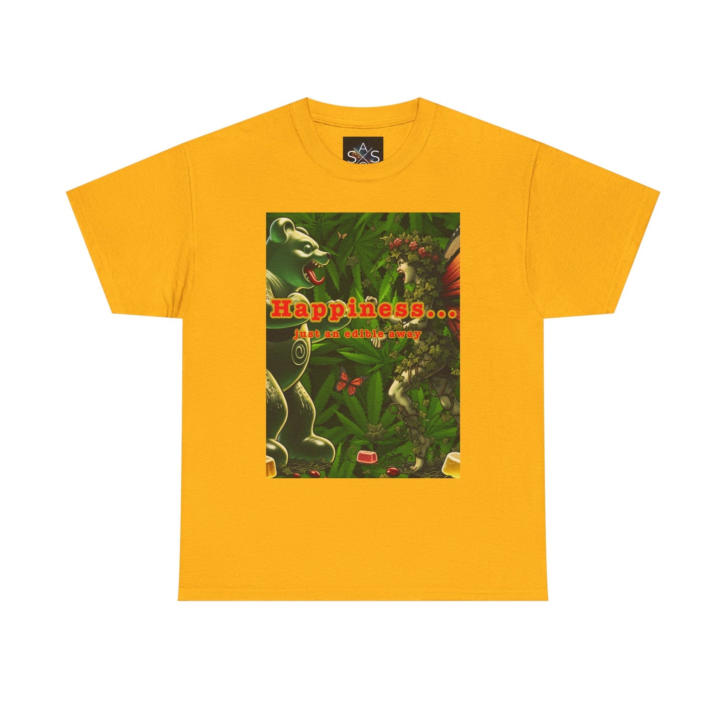 Happiness Jungle Unisex Heavy Cotton Tee, Graphic T-Shirt, Nature Lover Gift, Summer Wardrobe Essential, Unisex Casual Wear