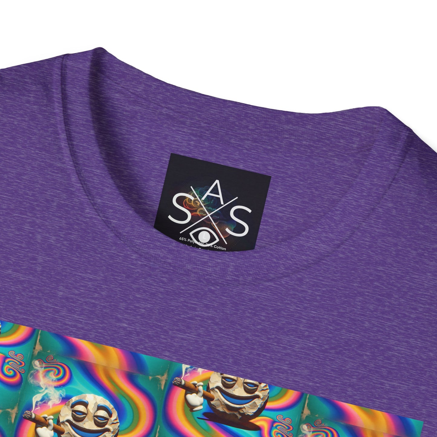 Stay Stoned Unisex Softstyle T-Shirt - Retro Vibe Graphic Tee for Fun Gatherings