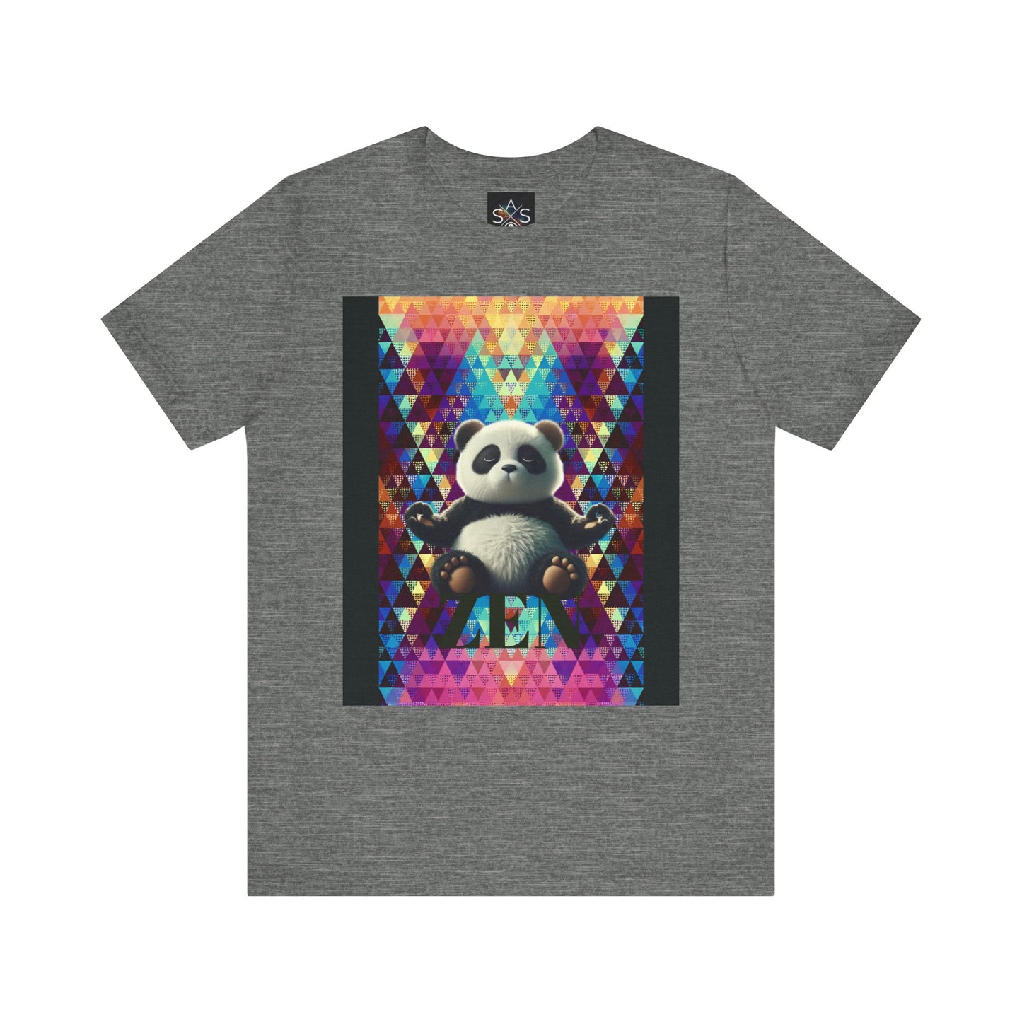 Colorful Panda Graphic Tee - Unisex Jersey Short Sleeve