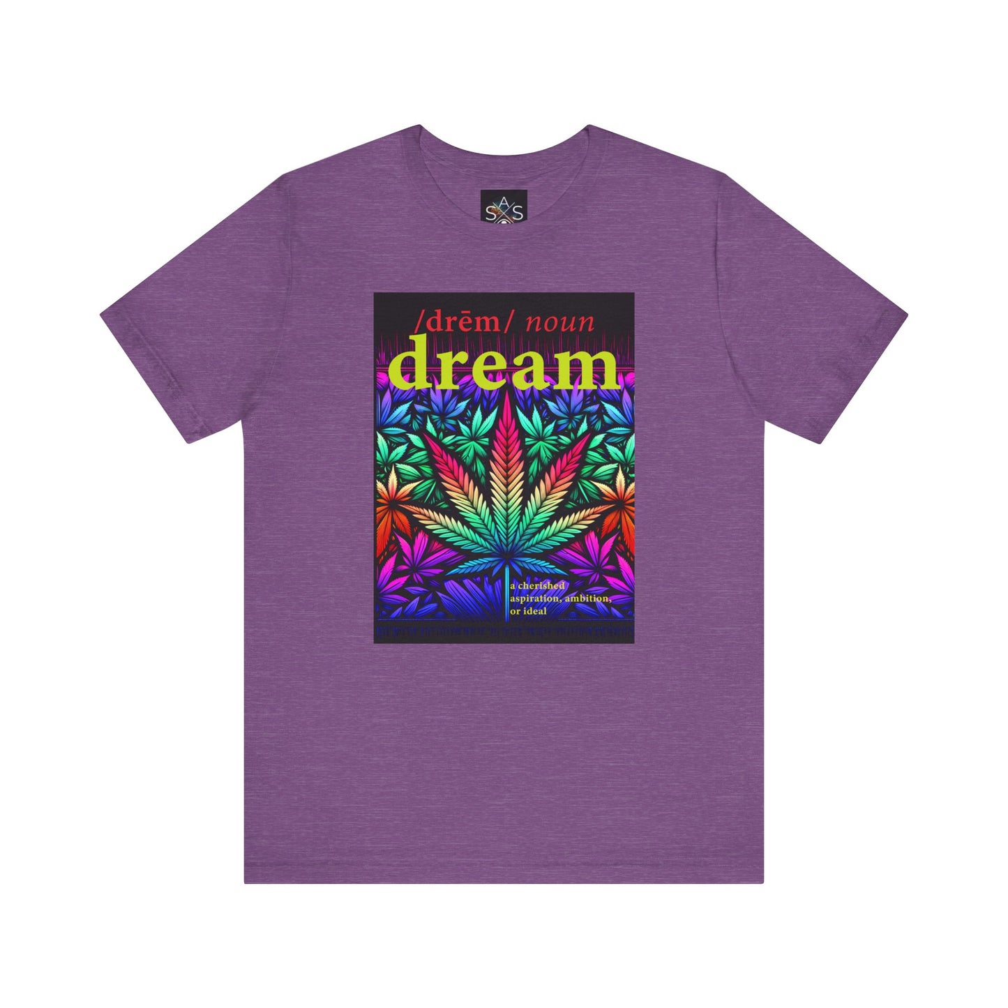 Dream Inspired Unisex Jersey Tee - Vibrant Cannabis Graphic T-Shirt