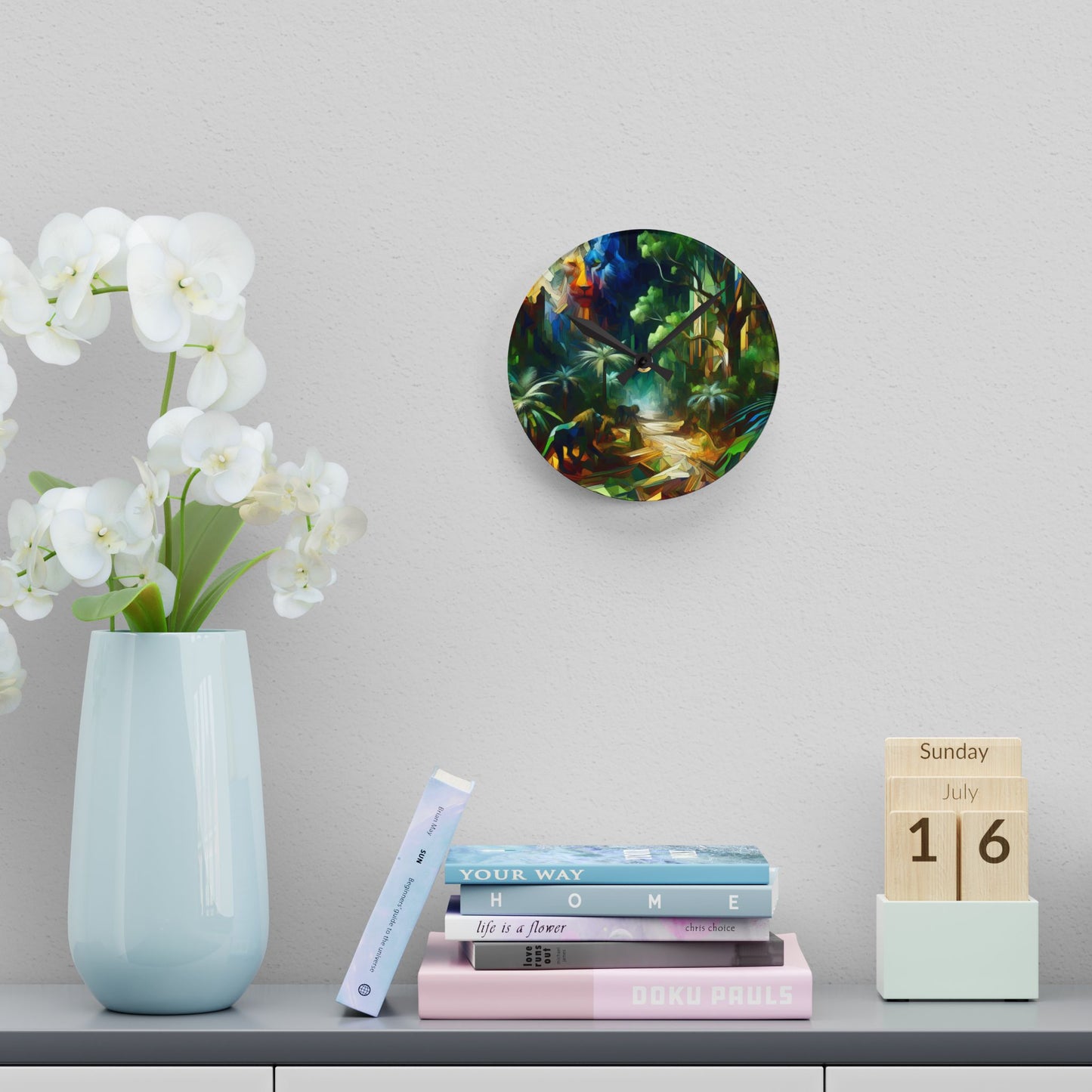 Command Your Time Acrylic Wall Clock