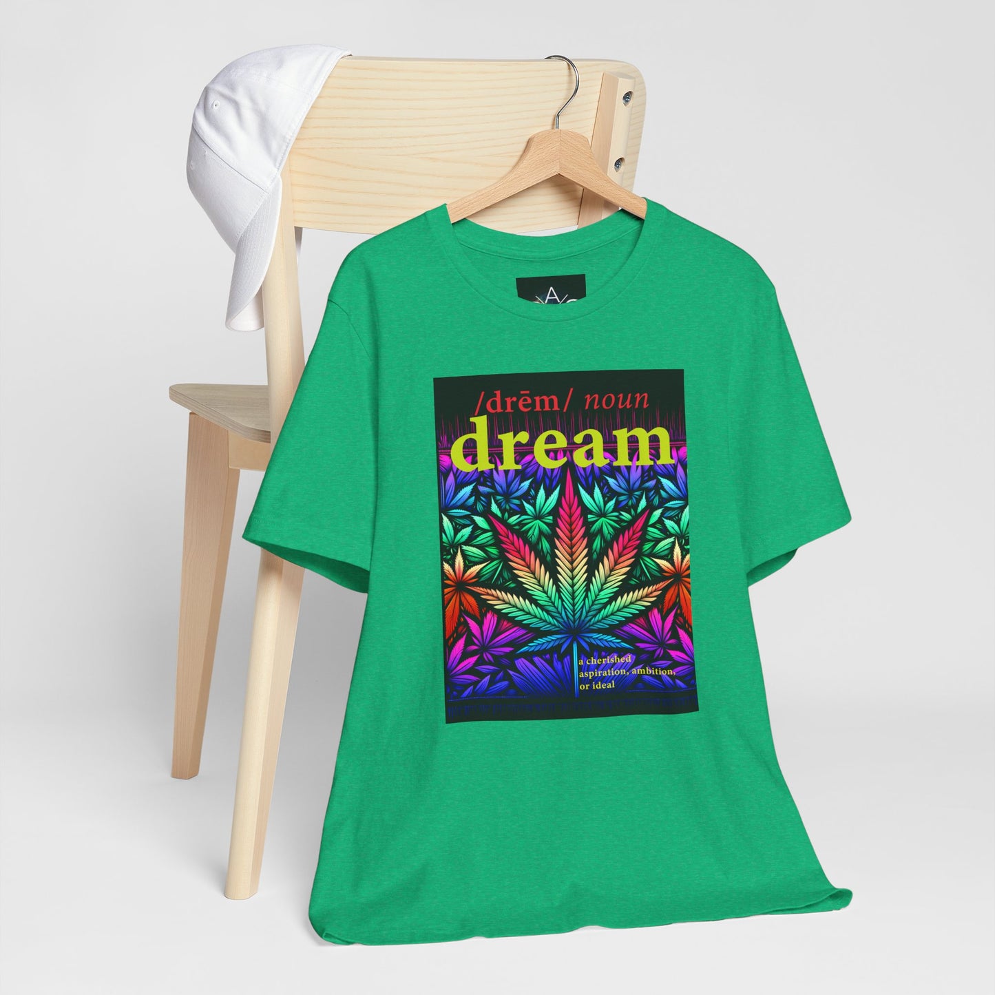 Dream Inspired Unisex Jersey Tee - Vibrant Cannabis Graphic T-Shirt