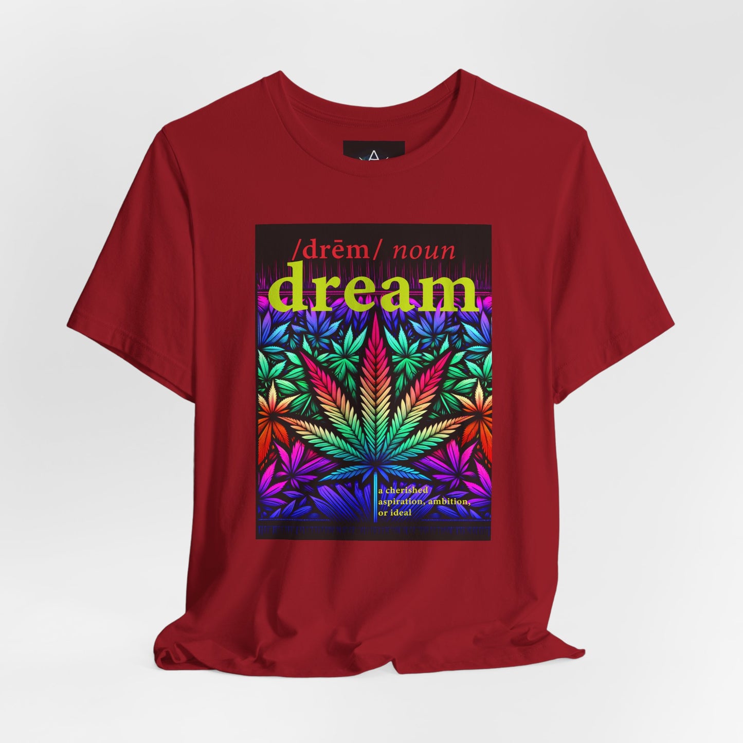 Dream Inspired Unisex Jersey Tee - Vibrant Cannabis Graphic T-Shirt