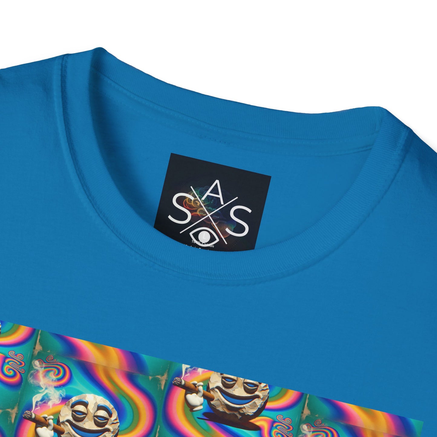 Stay Stoned Unisex Softstyle T-Shirt - Retro Vibe Graphic Tee for Fun Gatherings