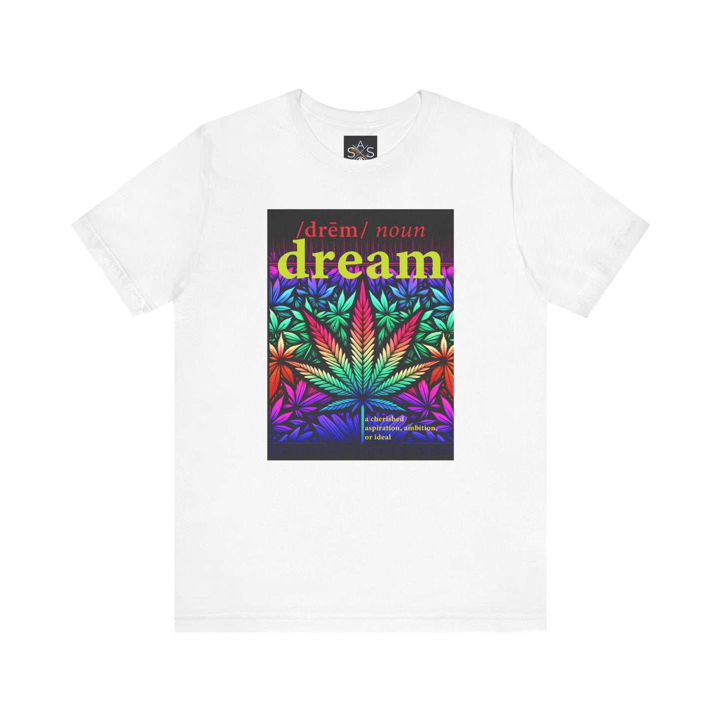 Dream Inspired Unisex Jersey Tee - Vibrant Cannabis Graphic T-Shirt